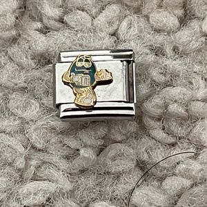 Casa Dor'o M & M Blue Candy Italian Charm Bracelet